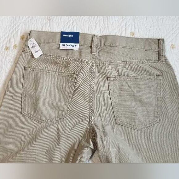 Old Navy Men’s 32 x 34 Tan Beige Straight Jeans NWT - Picture 4 of 13